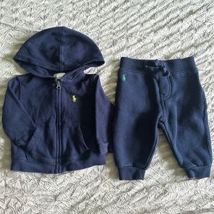 Polo Ralph Lauren baby Navy Jogger Set